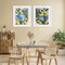 Stupell Industries Indigo & Lemon Citrus Fruits 2pc Framed Print Under Glass Set, design by Melissa Wang